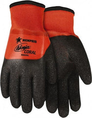 MCR Safety - Size 2XL (11) PVC with Black Coral Coated Nylon Work Gloves - Fully Coated, Paired - Caliber Tooling