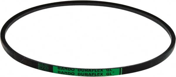 Bando - Section 5L, 21/32" Wide, 44" Outside Length, V-Belt - Rubber Compound, Black, Fractional HP, No. 5L440 - Caliber Tooling