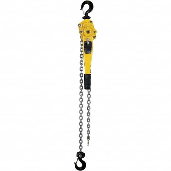 OZ Lifting Products - 3,000 Lb Capacity, 15' Lift Height, Chain Lever Hoist with Overload Protection - Caliber Tooling