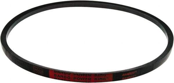 Bando - Section B, 21/32" Wide, 244" Outside Length, V-Belt - Rubber Compound, Black, Classic, No. B240 - Caliber Tooling