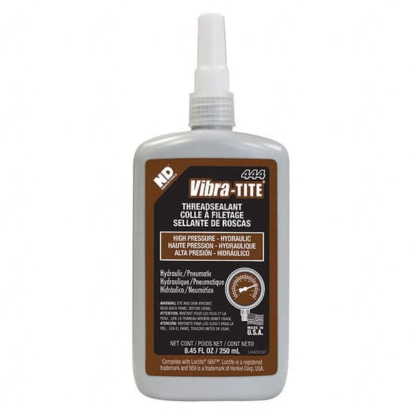 Vibra-Tite - 250 mL Bottle, Brown, Hydraulic - High Pressure Thread Sealant - Caliber Tooling