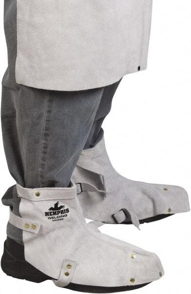 MCR Safety - Men's Universal (Women's Universal) Flame Resistant/Retardant Spats - Leather Upper, Gray - Caliber Tooling