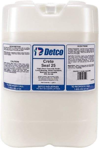 Detco - 5 Gal Container Glossy Clear Sealer - 400 Sq Ft/Gal Coverage, <100 g/L g/L VOC Content - Caliber Tooling