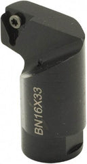 Parlec - TCMT 11 Insert Style, Replaceable Boring Bar Head - 0.6299" Shank Diam, Through Coolant - Caliber Tooling