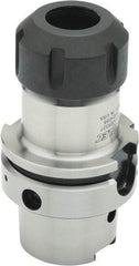 Parlec - 1mm to 13mm Capacity, 4.16" Projection, HSK63A Hollow Taper, ER20 Collet Chuck - 0.0002" TIR, Through-Spindle - Exact Industrial Supply