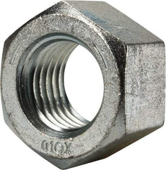 Value Collection - 1-3/4 - 5 UNC Steel Right Hand Hex Nut - 2-5/8" Across Flats, 1-1/2" High, Zinc Clear Finish - Caliber Tooling