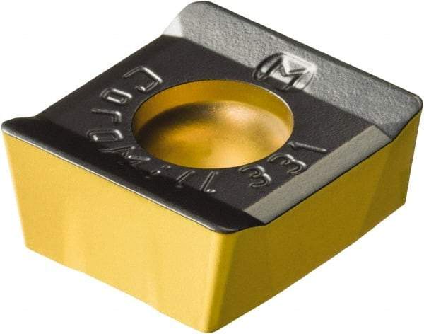 Sandvik Coromant - N331.1A043505 KM Grade 3220 Carbide Milling Insert - TiCN/Al2O3/TiN Finish, 3.5mm Thick - Caliber Tooling