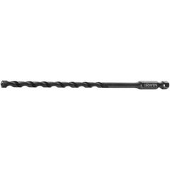 Irwin - 3/16" Diam, Hex Shank, Carbide-Tipped Rotary & Hammer Drill Bit - Caliber Tooling