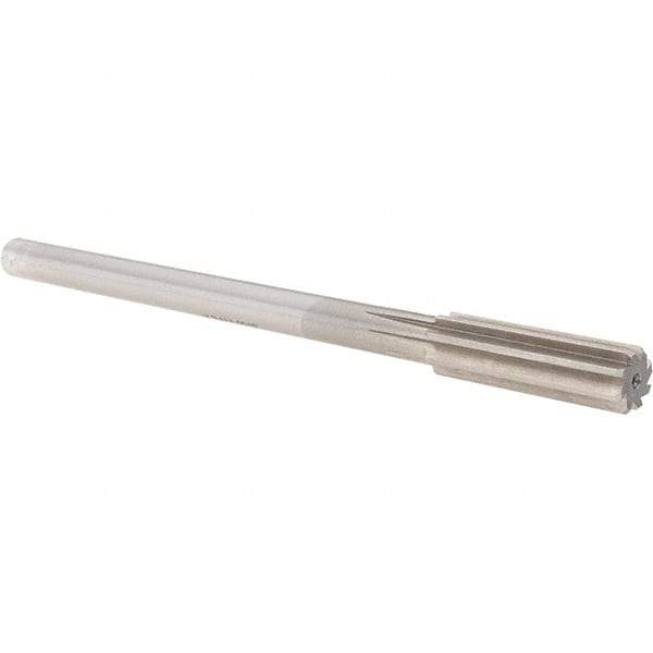 Alvord Polk - 0.575" High Speed Steel 8 Flute Chucking Reamer - Straight Flute, Straight Shank - Caliber Tooling