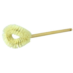 Toilet Bowl Brush, Professional, White Tampico Fill, Hardwood Handle - Caliber Tooling