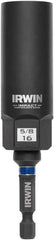 Irwin - 3/8" Drive Reverse Spiral Flute Hex Bolt Remover - 1/4" Hex, 2-1/2" OAL - Caliber Tooling