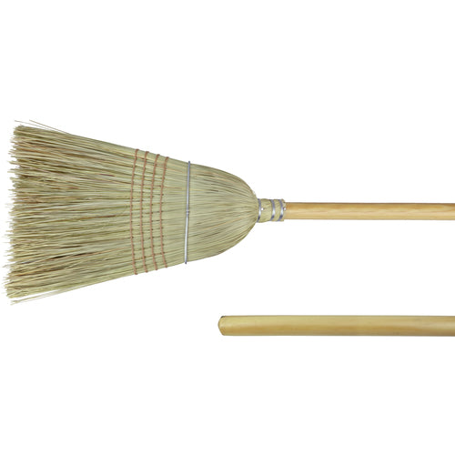 18″ - Corn & Fiber Medium Upright Broom - Caliber Tooling