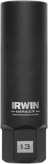 Irwin - 3/8" Drive Reverse Spiral Flute Hex Bolt Remover - 1/4" Hex, 2-1/2" OAL - Caliber Tooling