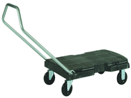 Triple® Trolley, Standard Duty with Handle - 5" dia x 7/8" casters -- Sturdy foam deck - Caliber Tooling