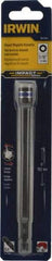 Irwin - 5/16" Magnetic Nutsetter - 1/4" Hex Drive, 6" OAL, 1/2" Socket Nose Diam - Caliber Tooling