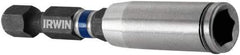 Irwin - 1/4" Drive, Magnetic Holder with C-Ring Screwdriver Bit - 3" OAL - Caliber Tooling