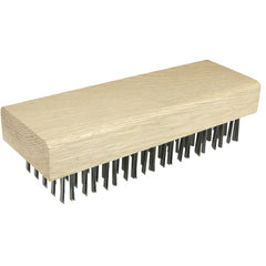 Butcher Block Brush, Flat Wire Fill, 1-1/4″ Trim Length - Caliber Tooling