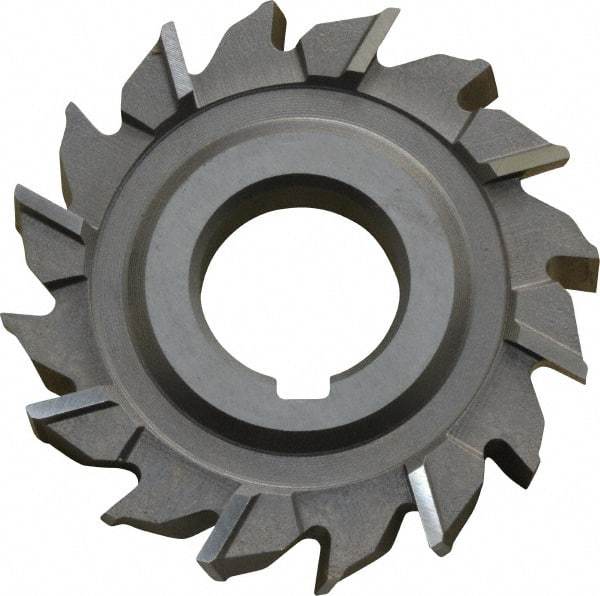 Keo - 3" Diam x 1/2" Width of Cut, 16 Teeth, High Speed Steel Side Milling Cutter - Staggered Teeth, Uncoated - Caliber Tooling