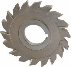 Keo - 4" Diam x 5/16" Width of Cut, 18 Teeth, High Speed Steel Side Milling Cutter - Staggered Teeth, Uncoated - Caliber Tooling