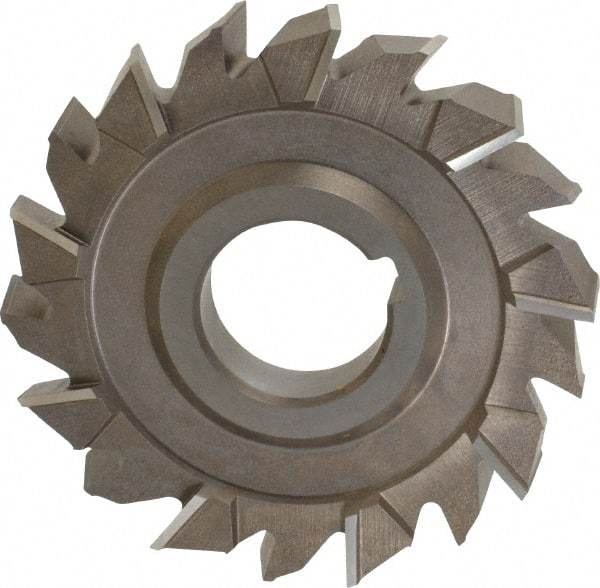 Keo - 4" Diam x 5/8" Width of Cut, 18 Teeth, High Speed Steel Side Milling Cutter - Staggered Teeth, Uncoated - Caliber Tooling