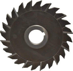 Keo - 6" Diam x 1/4" Width of Cut, 24 Teeth, High Speed Steel Side Milling Cutter - Staggered Teeth, Uncoated - Caliber Tooling