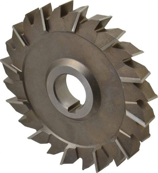 Keo - 6" Diam x 3/4" Width of Cut, 24 Teeth, High Speed Steel Side Milling Cutter - Staggered Teeth, Uncoated - Caliber Tooling