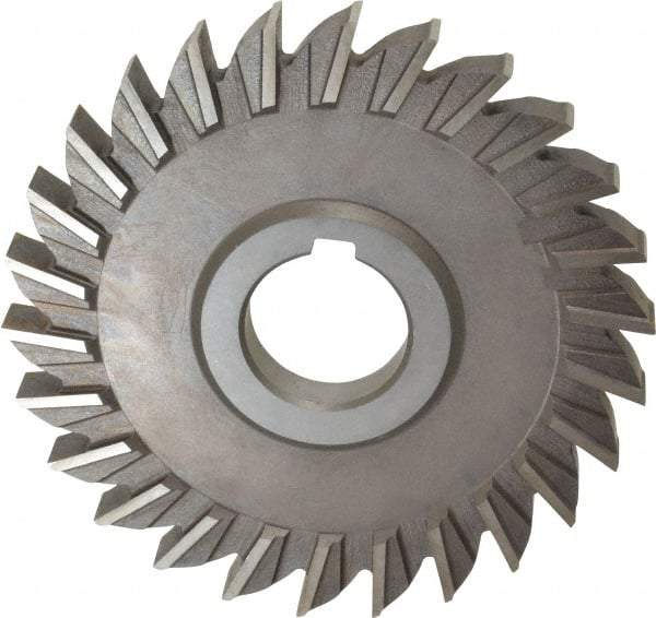 Keo - 5" Diam x 1/2" Width of Cut, 26 Teeth, High Speed Steel Side Milling Cutter - Straight Teeth, Uncoated - Caliber Tooling