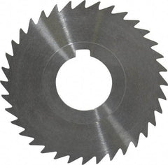 Keo - 3" Diam x 1/32" Blade Thickness x 1" Arbor Hole Diam, 36 Tooth Slitting and Slotting Saw - Arbor Connection, Right Hand, Uncoated, High Speed Steel, 10° Rake, Concave Ground - Caliber Tooling