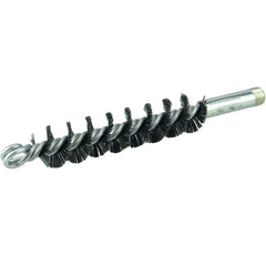 1″ Single Spiral Flue Brush, .012 Steel Fill - Caliber Tooling