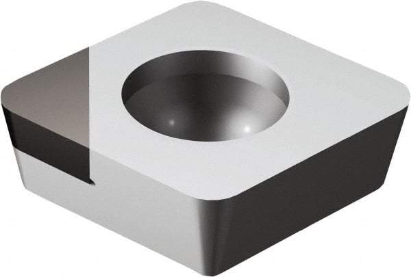 Sandvik Coromant - CCMW32.51 FP Grade CD10 Carbide Turning Insert - Uncoated, 80° Diamond, 3/8" Inscr Circle, 5/32" Thick, 1/64" Corner Radius - Caliber Tooling