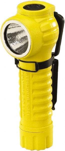 Streamlight - White LED Bulb, 170 Lumens, Right Angle Flashlight - Yellow Plastic Body, 2 CR123A Lithium Batteries Included - Caliber Tooling