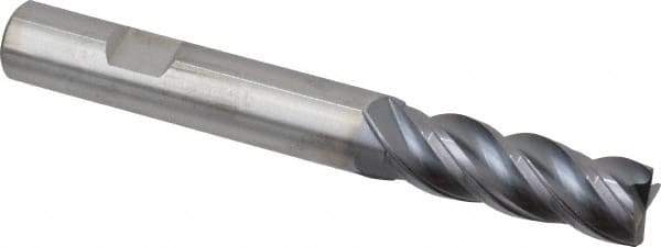 Kennametal - 1/2", 4 Flute, Solid Carbide, Corner Chamfer End Mill - 4" OAL, 1-1/2" LOC - Caliber Tooling