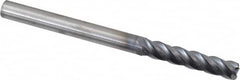 Kennametal - 1/4", 4 Flute, Solid Carbide, 0.03" Corner Radius End Mill - 3-1/4" OAL, 1-1/2" LOC - Caliber Tooling