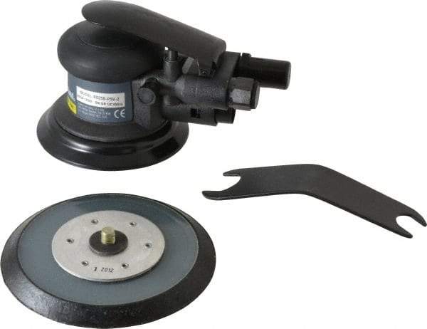 Ingersoll-Rand - 12,000 OPM, 15.8 CFM Air Consumption, Palm Air Orbital Sander - Round Pad, 1/4 NPT Inlet - Caliber Tooling