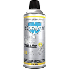 Sprayon - 12 oz Aerosol Silicone Lubricant - Clear, -58°F to 575°F, Food Grade - Caliber Tooling