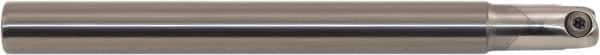 Millstar - 5/8" Cut Diam, 6" Max Depth of Cut, 5/8" Shank Diam, 6" OAL, Indexable Ball Nose End Mill - Straight Shank, CBCY Toolholder, BD-N, BD-R, BDS, FB-R, TO, TOBD-NF, HF Insert - Caliber Tooling