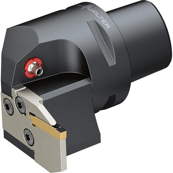 Walter - 0.827" Max Depth of Cut, Indexable Grooving Cutoff Toolholder - 24 Seat Size, Series NCLE-GX24-CAPTO - Caliber Tooling