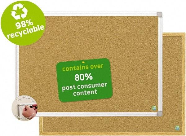 MasterVision - 24" Wide x 18" High Open Cork Bulletin Board - Natural (Color) - Caliber Tooling