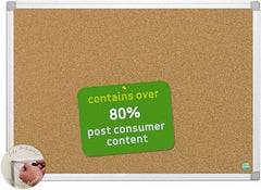 MasterVision - 48" Wide x 36" High Open Cork Bulletin Board - Natural (Color) - Caliber Tooling