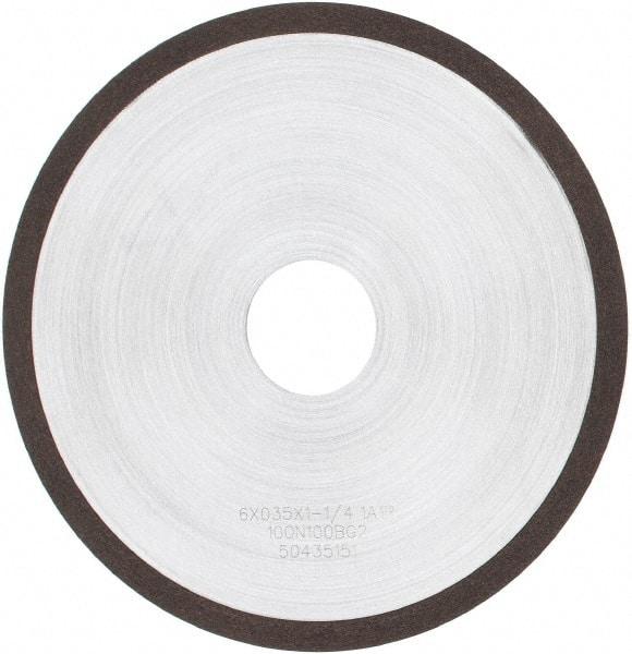 Tru-Maxx - 6" 100 Grit Diamond Cutoff Wheel - 0.035" Thick, 1-1/4" Arbor, Use with Angle Grinders - Caliber Tooling