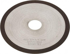 Tru-Maxx - 4" 120 Grit Diamond Cutoff Wheel - 1/32" Thick, 3/4" Arbor, Use with Angle Grinders - Caliber Tooling