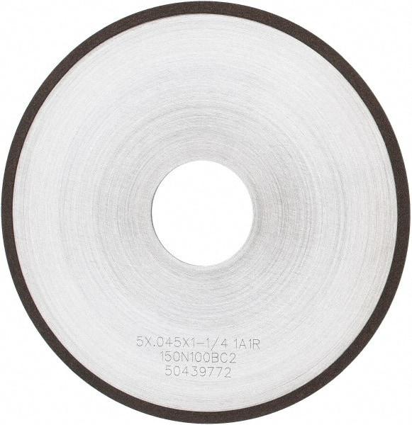 Tru-Maxx - 5" 150 Grit Diamond Cutoff Wheel - 0.045" Thick, 1-1/4" Arbor, Use with Angle Grinders - Caliber Tooling