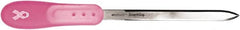 Westcott - 9" Long Blade, Stainless Steel, Double Edged, Letter Opener - 10-3/8" OAL, Plastic Handle - Caliber Tooling