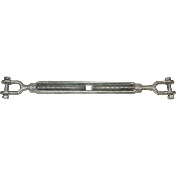 CM - 15,200 Lb Load Limit, 1-1/4" Thread Diam, 18" Take Up, Forged Steel Turnbuckle Body Turnbuckle - Caliber Tooling