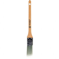 Wooster Brush - 1" Angled Polyester Sash Brush - 2-3/16" Bristle Length, 6-5/8" Wood Handle - Caliber Tooling