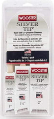 Wooster Brush - 1, 1-1/2 & 2" Angle/Flat Polyester General Purpose Paint Brush Set - 2-3/16, 2-7/16 & 2-11/16" Bristle Length, 7-1/2" Wood Handle - Caliber Tooling