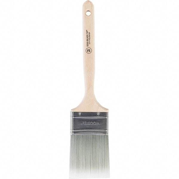 Wooster Brush - 2-1/2" Flat Polyester Sash Brush - 2-15/16" Bristle Length, 7-1/2" Wood Handle - Caliber Tooling