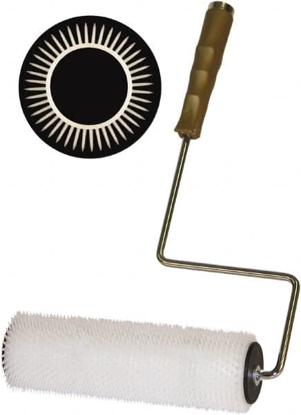 Wooster Brush - 9/16" Spiked Roller, 9" Wide Paint Roller & Frame - Smooth Texture, Polyethylene - Caliber Tooling