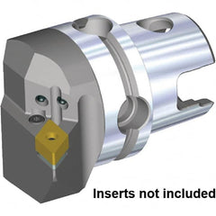 Kennametal - Left Hand Cut, Size KM63TS, DN.. 150608 & DN.. 442 Insert Compatiblity, Internal Modular Turning & Profiling Cutting Unit Head - 43mm Ctr to Cutting Edge, 60mm Head Length, Through Coolant, Series KM63 - Caliber Tooling