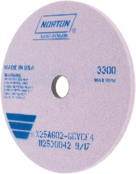 Norton - 250mm x 32mm Hole x 10mm Thick, G Hardness, 60 Grit Surface Grinding Wheel - Aluminum Oxide, Type 1 - Caliber Tooling